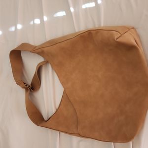 Suede imitation hobo